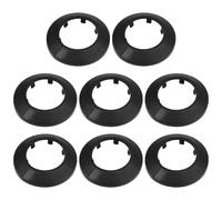 LKXHarleya 8 collari decorativi in plastica, copritubo da 50 mm per valvole ad angolo, accessori per rubinetti, neri