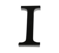 LKXHarleya Adesivo per Targa Autoadesivo, Adesivi Murali con Alfabeto in Acrilico da 20 cm per la Decorazione della Parete del Soggiorno, I (Nero)