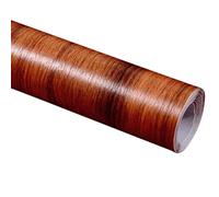 LKXHarleya Carta adesiva decorativa impermeabile, 60 cm x 5 m, carta da parati a righe in legno per mobili da bagno, ripiani, mobili, pareti di casa, restauro fai da te, 10