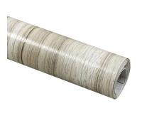LKXHarleya Carta adesiva decorativa impermeabile, 90 cm x 5 m, carta da parati a righe in legno per mobili da bagno, ripiani, mobili e pareti di casa, restauro fai da te, 9