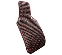 LKXHarleya Cuscino massaggiante estivo fresco e traspirante, schienale per sedile auto con perline di legno per sedia da ufficio, Legno rosso