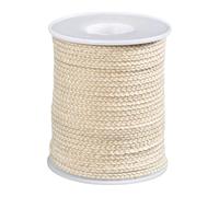 LKXHarleya Stoppino in Cotone da 50 m, Rotolo da 45 stoppini per Candele Fai da Te, Beige