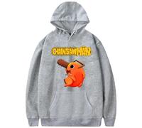 LKY STAR Anime Chainsaw Man Merch Unisex Sweatshirt Pochita Denji Cosplay Hoody per Uomo Donna Felpe con Cappuccio XXS-4XL