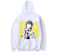 LKY STAR Anime Chainsaw Man Merch Unisex Sweatshirt Pochita Denji Cosplay Hoody per Uomo Donna Felpe con Cappuccio XXS-4XL