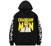 LKY STAR Anime Chainsaw Man Merch Unisex Sweatshirt Pochita Denji Cosplay Hoody per Uomo Donna Felpe con Cappuccio XXS-4XL