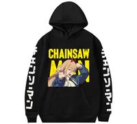 LKY STAR Anime Chainsaw Man Merch Unisex Sweatshirt Pochita Denji Cosplay Hoody per Uomo Donna Felpe con Cappuccio XXS-4XL