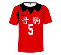 LKY STAR Anime Haikyuu Casual Tshirt per Uomo e Donna, Jersey della Squadra di Pallavolo 3D T-Shirt, per Cosplay Japanese Karasuno High School Volleyball Uniforme