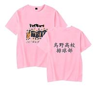 LKY STAR Anime Haikyuu Merce Casual Tshirt per Uomo e Donna, per Cosplay Japanese Karasuno High School Volleyball Unisex Shirt Basic