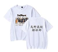 LKY STAR Anime Haikyuu Merce Casual Tshirt per Uomo e Donna, per Cosplay Japanese Karasuno High School Volleyball Unisex Shirt Basic