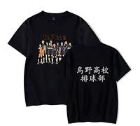 LKY STAR Anime Haikyuu Merce Casual Tshirt per Uomo e Donna, per Cosplay Japanese Karasuno High School Volleyball Unisex Shirt Basic