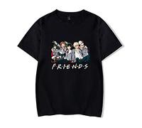 LKY STAR My Hero Academia T-Shirt MHA Cosplay Deku Shoto Maglietta per Uomo Donna Casual Tops Stampa Friends Anime Tee