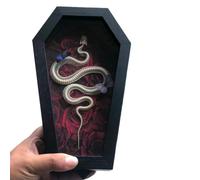LKYLVEE Arte da Parete con Scheletro di Serpente - Modello di Ossa di Animali - Unica Arte Gotica con Scheletro di Serpente per Casa e Ufficio,A2