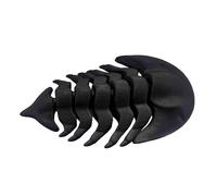 LKYLVEE Fossile di trilobiti Fossili Reali Ornamenti in Miniatura trilobiti Modello anatomico Stampato in 3D per la casa, L'Ufficio, Il Giardino e la Decorazione del Desktop,Nero,11cm