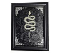 LKYLVEE Scheletro di Serpente di Tassidermia Farfalla Scatola Gotica Ombra, Cornice Fluttuante 3D 15x20 cm Esposizione di Campione, Ornamento per Decorazione della Casa,A