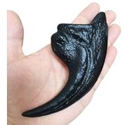 LKYLVEE Velociraptor Artiglio fossile Modello - Dinosauro Artiglio Replica - fossile Dinosauro Esemplare Riproduzione per Home Office Decor mestiere insegnamento Prop,Nero,14cm