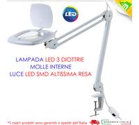 LL-80/8 LAMPADA A LED CON LENTE D'INGRANDIMENTO 3 DIOTTRIE CON LED