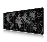 LL-COEUR XXL Mappa del Mondo Tappetino per Mouse Pad Gaming Computer Scrivania Mat (1400 x 600 x 3 mm)