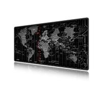 LL-COEUR XXL Mappa del Mondo Tappetino per Mouse Pad Gaming Computer Scrivania Mat (600 x 300 x 3 mm)