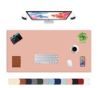 LL-COEUR XXL Pelle Tappetino per Mouse Pad Impermeabile Computer Scrivania Mat (1200 x 600 x 2 mm, Rosa)