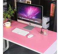 LL-COEUR XXL Pelle Tappetino per Mouse Pad Impermeabile Computer Scrivania Mat (800 x 400 x 2.8 mm, Rosa)