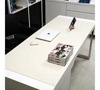 LL-COEUR XXL Pelle Tappetino per Mouse Pad Impermeabile Computer Scrivania Mat (900 x 500 x 2.8 mm, Bianco)
