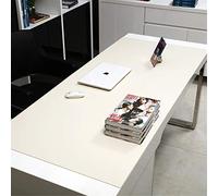 LL-COEUR XXL PVC Tappetino per Mouse Pad Impermeabile Computer Scrivania Mat (1000 x 450 x 2.8 mm, Bianco)