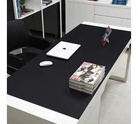 LL-COEUR XXL PVC Tappetino per Mouse Pad Impermeabile Computer Scrivania Mat (1000 x 450 x 2.8 mm, Nero)