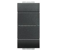 Bticino LivingLight deviatore assiale 10A 1P antracite L4053N