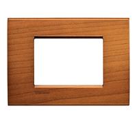Bticino Livinglight placca 3 moduli quadra colore Ciliegio LNA4803LCA