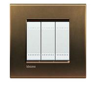 Placca 7 posti Bronzo Bticino Living LNA4807BZ