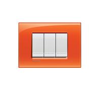 LL PLACCA 3P ARANCIO - BTICINO.