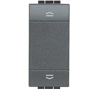 LL - PULSANTE DOPPIO INTERBLOC (BTICINO cod. L4037N) | Ideale per comando tapparelle e veneziane