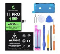 LL TRADER Batteria per iPhone 11 Pro, 6000mAh Batteria ai polimeri di litio ad alta capacità con strumenti di riparazione New