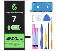 LL TRADER Batteria per iPhone 7, 4500 mAh Batteria ai polimeri di litio ad alta capacità con strumenti di riparazione