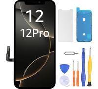 LL TRADER Display per iPhone 12/iPhone 12 Pro LCD 6.1" di ricambio FHD Touch Screen 3D Touch Digitizer telaio montaggio e riparazione kit 20252
