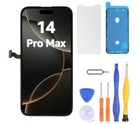 LL TRADER Display per iPhone 14 Pro Max LCD 6.7" di ricambio FHD Touch Screen 3D Touch Digitizer telaio montaggio e riparazione kit 20252