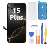 LL TRADER Display per iPhone 15 Plus LCD 6.7" di ricambio FHD Touch Screen 3D Touch Digitizer telaio montaggio e riparazione kit 20251