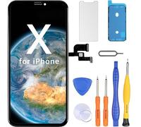 LL TRADER Display per iPhone X LCD Sostituzione Schermo 5.8'' Touch Screen Digitizer Strumento di Riparazione per Assemblaggio Cornice iPhone X con Modello A1865, A1901, A1902 (Funzione 3D Touch)