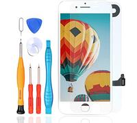 LL TRADER LCD per iPhone 8 Display Schermo Digitalizzatore con Kit di Sostituzione per la Riparazione della Lente in Vetro + Fotocamera Anteriore + Altoparlante per Auricolare + Strumenti Bianco