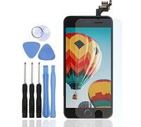LL TRADER Nero Display per iPhone 6 (4,7 pollici) Schermo LCD Touch Screen Digitizer Parti di Ricambio (Con Home Pulsante, Fotocamera, Sensore Flex) Utensili Inclusi