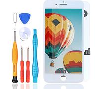 LL TRADER Schermo LCD per iPhone 8 Plus Display Screen Digitizer con Kit di Sostituzione per Riparazione Lenti in Vetro + Fotocamera Frontale + Altoparlante Auricolare + Strumenti Bianca (5,5 Pollici)