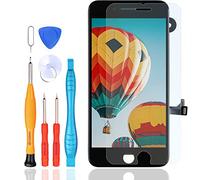 LL TRADER Schermo LCD per iPhone 8 Plus Display Screen Digitizer con Kit di Sostituzione per Riparazione Lenti in Vetro + Fotocamera Frontale + Altoparlante Auricolare + Strumenti Nero (5,5 Pollici)