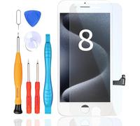 LL TRADER Schermo per iPhone 8 LCD 4.7" FHD Sostituzione 3D Touch Digitizer Assembly e Kit di Riparazione Bianco (per i modelli A1863, A1905, A1906) New