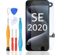 LL TRADER Touch screen per iPhone SE 2020 con pulsante Home, sensore di prossimità, fotocamera frontale e altoparlante, display LCD con touch screen in vetro nero