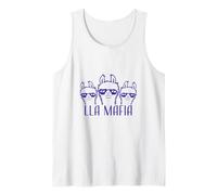 Lla Mafia Llama Dire Occhiali da sole Testo Citazione Cool Cartoon Canotta