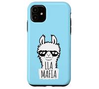 Lla Mafia Llama Dire Occhiali da sole Testo Citazione Cool Cartoon Custodia per iPhone 11