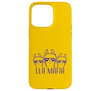 Lla Mafia Llama Dire Occhiali da sole Testo Citazione Cool Cartoon Custodia per iPhone 15 Pro Max