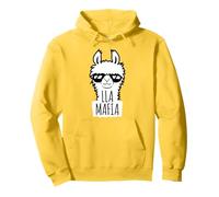 Lla Mafia Llama Dire Occhiali da Sole Testo Citazione Cool Cartoon Felpa con Cappuccio