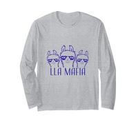 Lla Mafia Llama Dire Occhiali da sole Testo Citazione Cool Cartoon Maglia a Manica