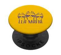 Lla Mafia Llama Dire Occhiali da sole Testo Citazione Cool Cartoon PopSockets PopGrip Adesivo